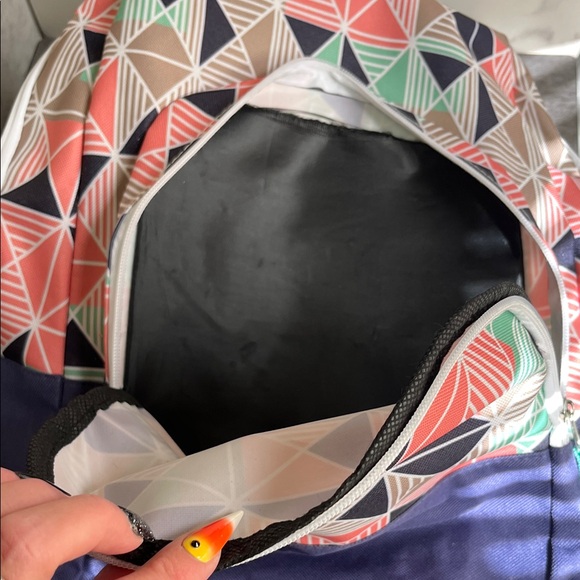 Source Unknown Geometric Multicolor Backpack - Picture 4 of 8